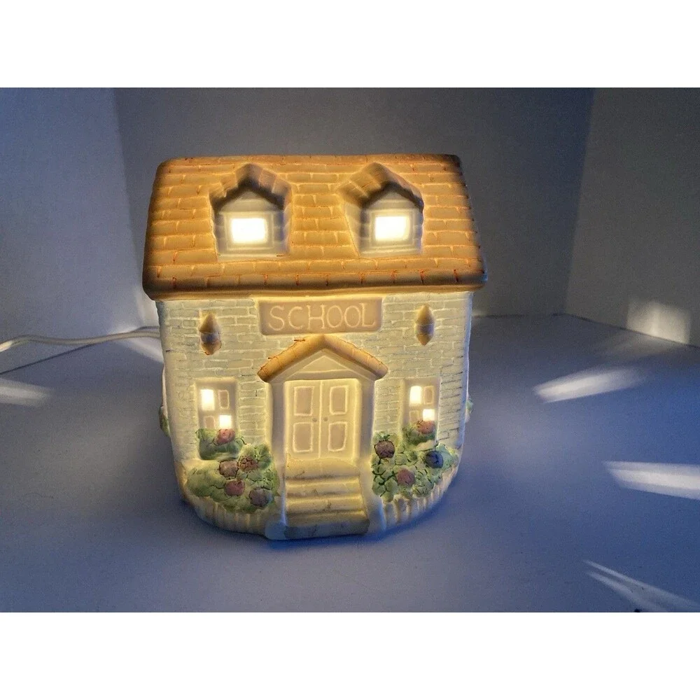 Collectible Light  Victoria Lamp Ceramic Cobblestone Design – Colorful Electric